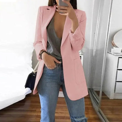 Dam Blazer Modern Design Ullmix Elegant och Tidlös-2