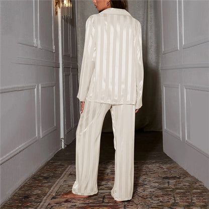 Variant image for Herrpyjamas Satin Elegant Med Elastisk Midja och Bröstficka-17