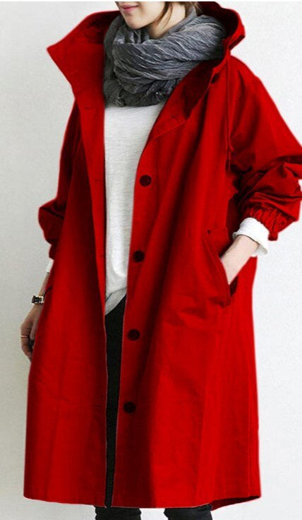 Variant image for Dam Trench Coat Lång Tidlös Lätt Material-49