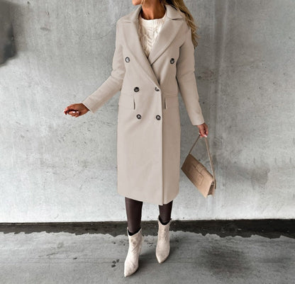 Variant image for Kvinnors Lång Kappa Dubbelknappad Polyester-7