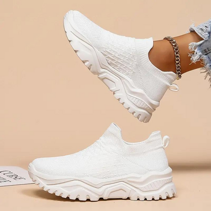 Kvinnors Ortopediska Sneakers Modern Design Syntetmaterial-2
