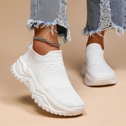 Kvinnors Ortopediska Sneakers Modern Design Syntetmaterial-3