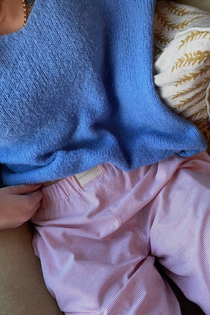 Snygga Byxor Dam med Elastisk Midja och Lös Passform i Ekologiskt Material – Två Sidofickor 3