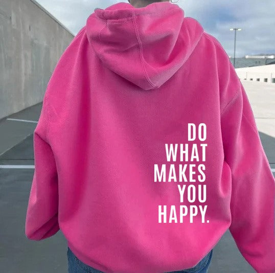 Damen Hoodie in Pastellrosa mit Motivdruck – Bequemer Kapuzenpullover aus Baumwollmischung für Sport und Alltag 13