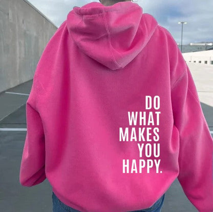 Damen Hoodie in Pastellrosa mit Motivdruck – Bequemer Kapuzenpullover aus Baumwollmischung für Sport und Alltag 13