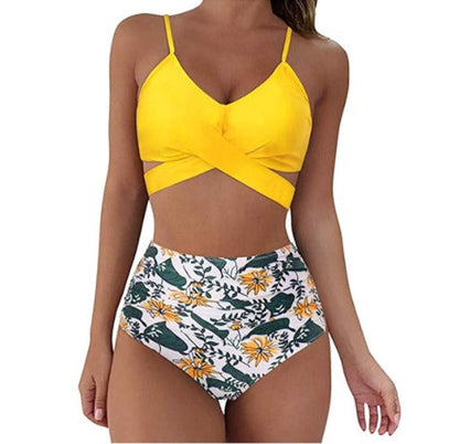 Dam Bikini Hög Midja Stilren Polyester-3