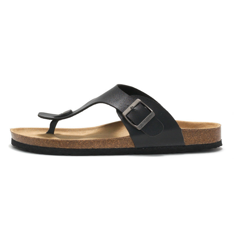Kvinnors Sandaler Tåavskiljare Bekväm Syntetiskt Läder-2