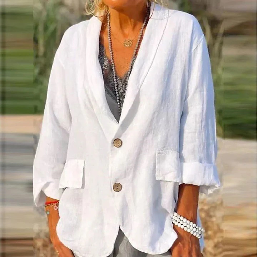 Kvinnors Jacka Slim Fit Ullblandning-2