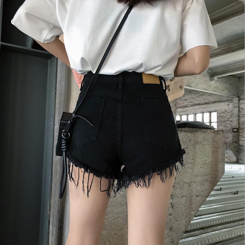 Dam Shorts Patchwork Design Polyester och Bomull med Zipper Detaljer-3