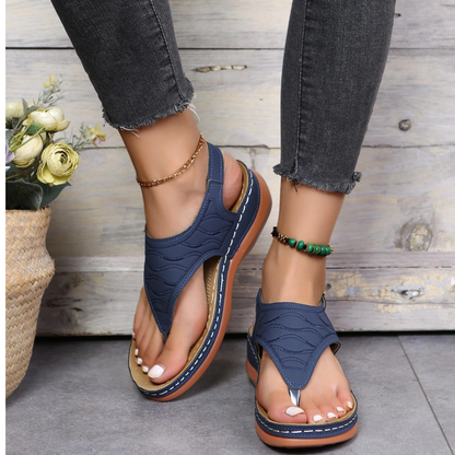 Dam Sommarsandal Justerbara Remmar Andningsbart Material-2