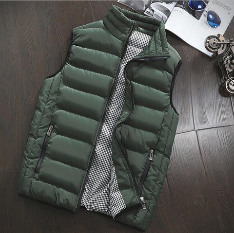 Herr Väst Isolerad Skräddarsydd Polyester för Vårmode-3