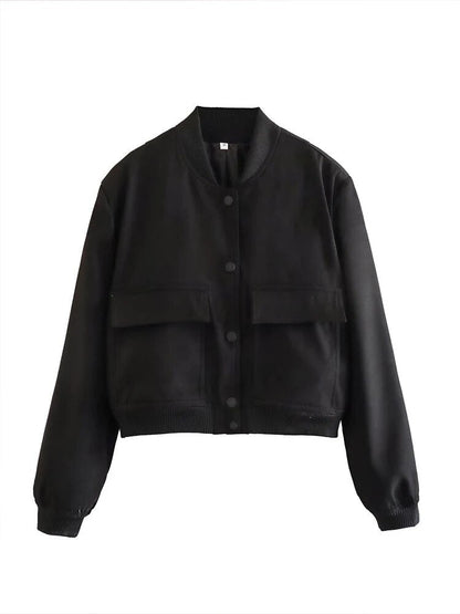 Variant image for Damjacka Bomberjacka med Fickor i Polyester-17