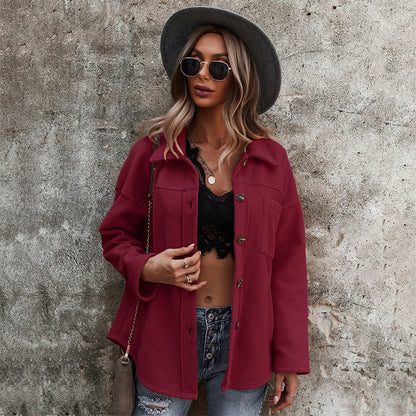 Variant image for Dam Skjorta Knapp-Up Polyester för Vardags- och Formella Tillfällen-13