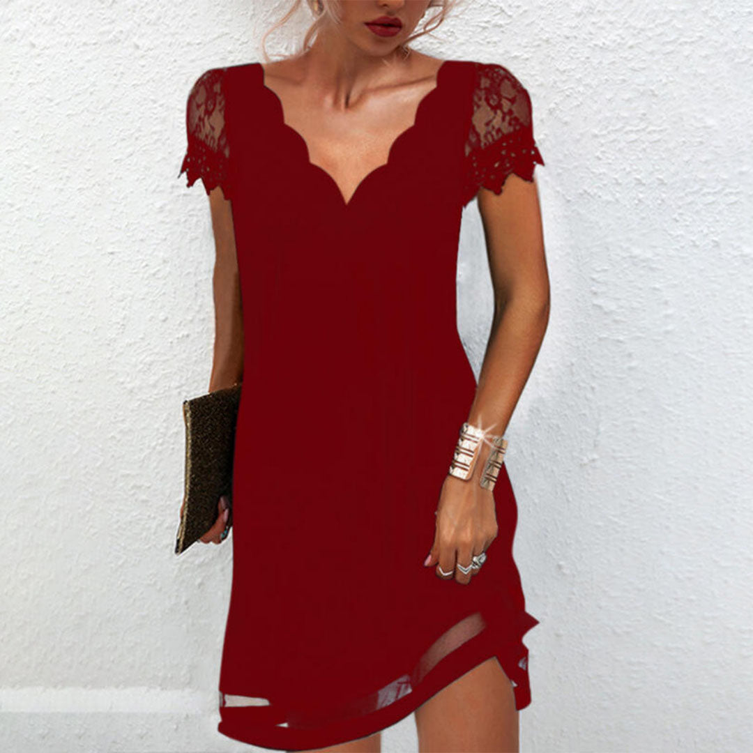 Variant image for Dam Sommarklänning Trendig Lätt Material Andningsbar Design-17