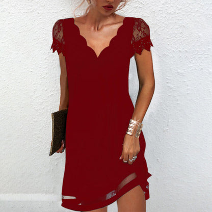 Variant image for Dam Sommarklänning Trendig Lätt Material Andningsbar Design-13