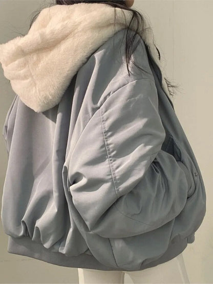 Dam Kappa Huva Kashmirblandning Termisk Isolering-3