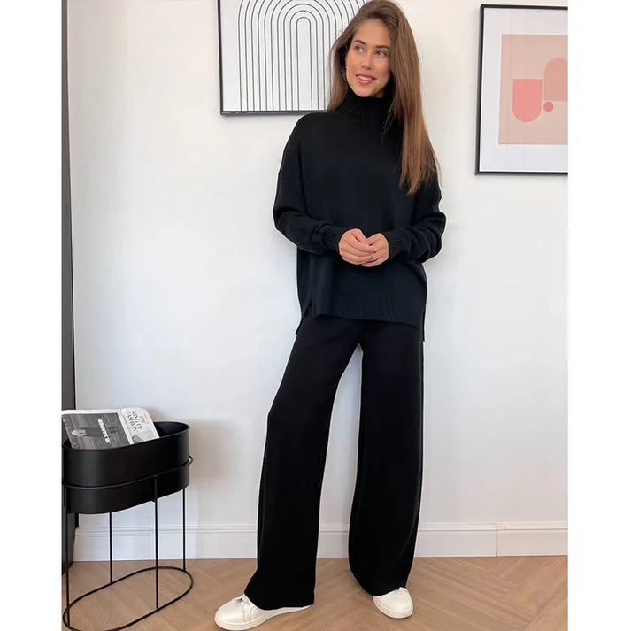 2-delad Lounge Set för Kvinnor i Högkvalitativt Andningsbart Material – Bekväm Design för Inomhus och Utomhus 2