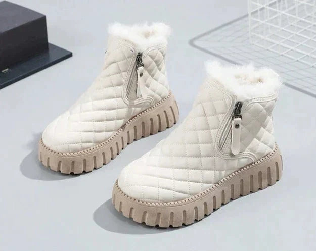 Vinterstövlar Dam Vattentåliga med Halkfri Gummisula – Modern Design för Kalla Dagar 6