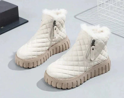 Vinterstövlar Dam Vattentåliga med Halkfri Gummisula – Modern Design för Kalla Dagar 1