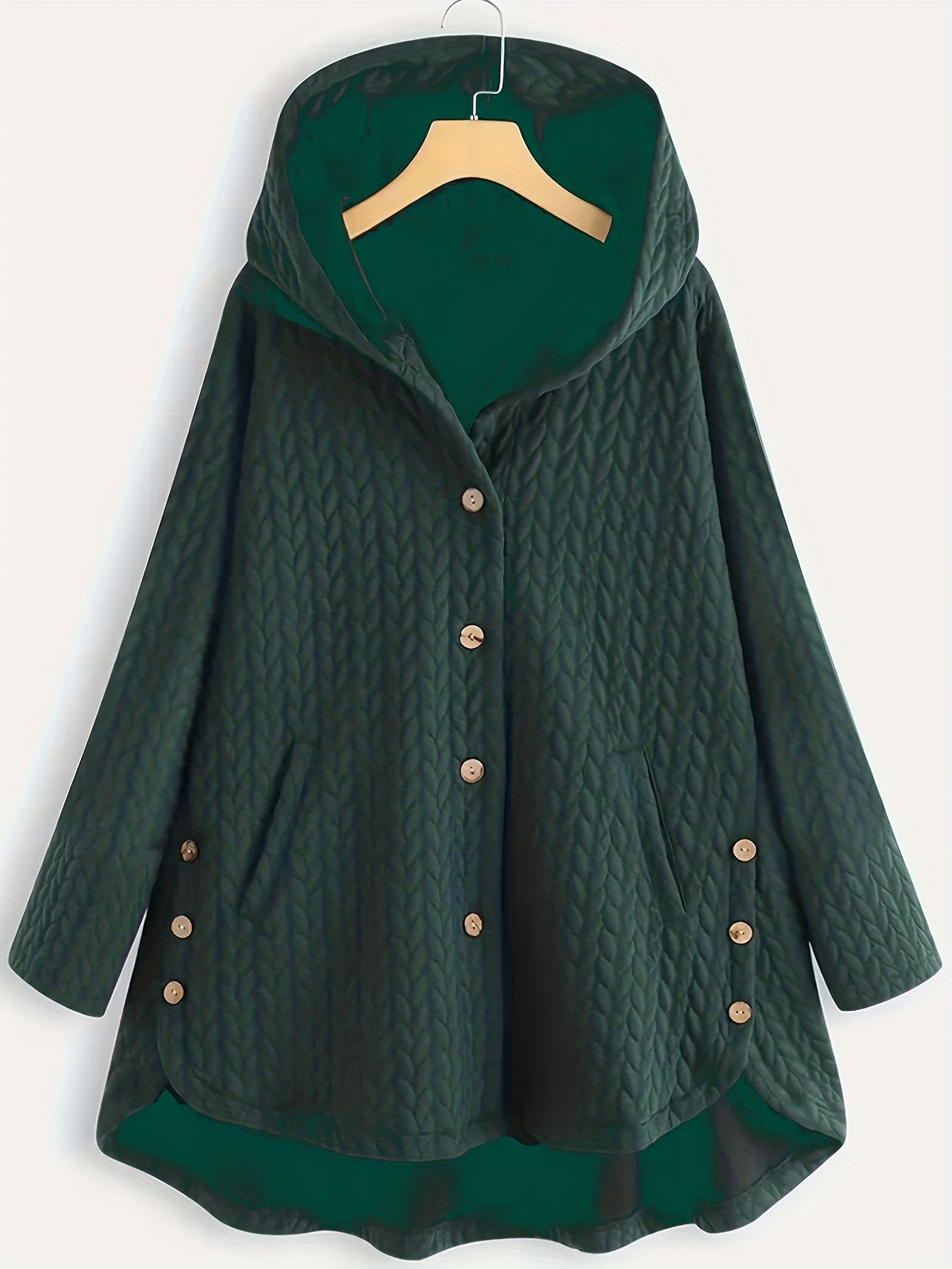 Variant image for Dam Lång Vinterjacka Oversized Ull och Polyester-31