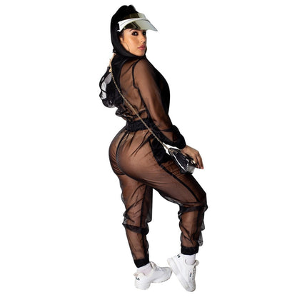 Dam Overall Långärmad Transparent Polyester-2