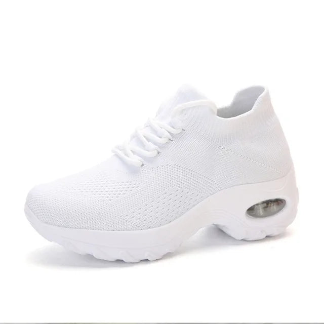 Kvinnors Plattformssportsneaker Anatomiskt Stöd Syntetiskt Material-6
