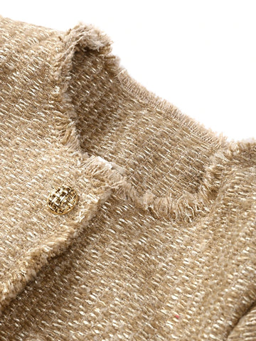 Dam Kappa Rund Halsringning Mångsidig Polyester-4