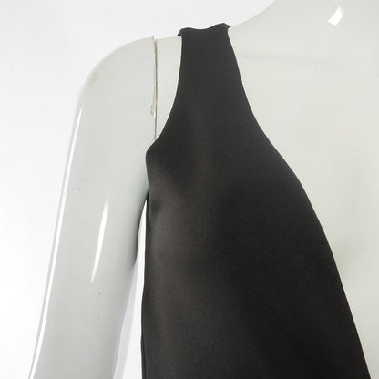 Dam Latzhose Hög Midja Tätt Passande Polyester-6