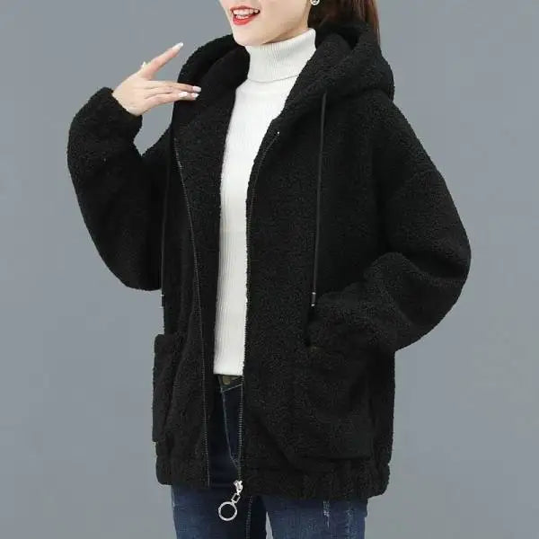 Variant image for Dam Fleeceväst med Huva Avslappnad Fleece-1
