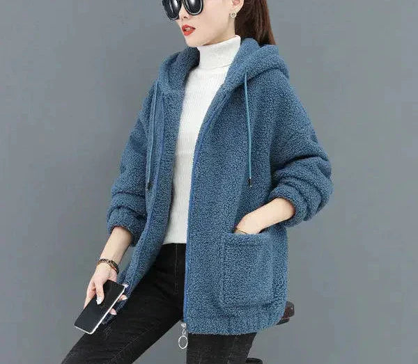 Variant image for Dam Fleeceväst med Huva Avslappnad Fleece-19