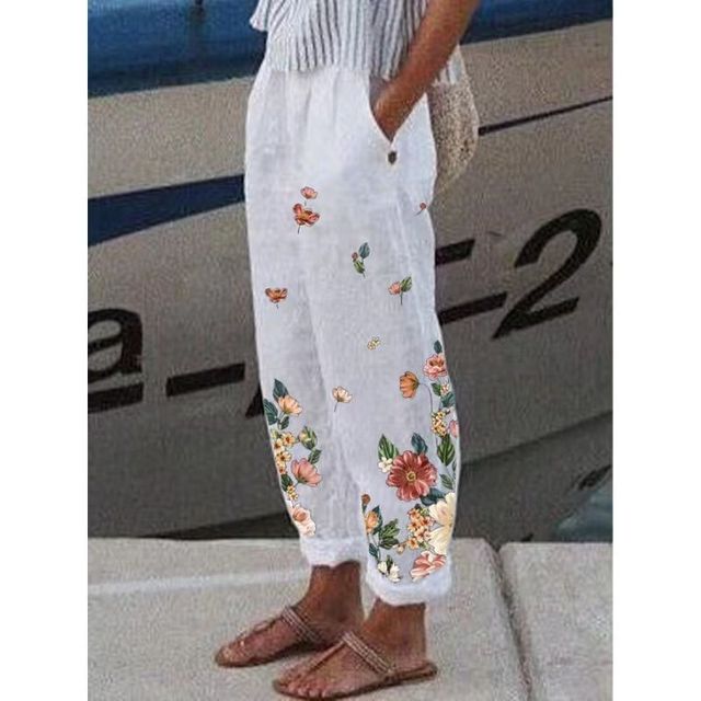 Variant image for Kvinnors Lätta Byxor Elegant Design 100% Bomull-73