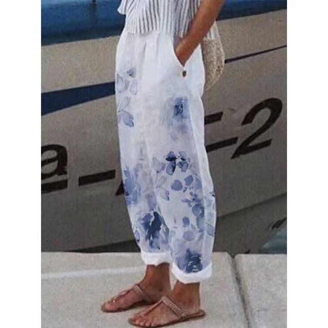 Variant image for Kvinnors Lätta Byxor Elegant Design 100% Bomull-49