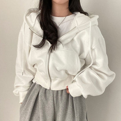Herr Tröja Huva Lång Ärmar Polyester Avslappnad Stil 11