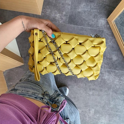 Dam Axelväska Geometrisk Design PU Polyester-4