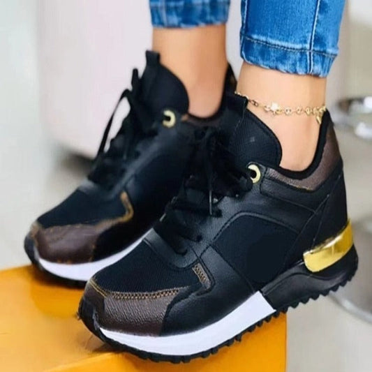 Herr Sneakers Trendig Syntetisk Läder för Avslappnad och Aktiv Användning-1