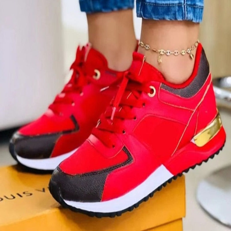 Herr Sneakers Trendig Syntetisk Läder för Avslappnad och Aktiv Användning-4