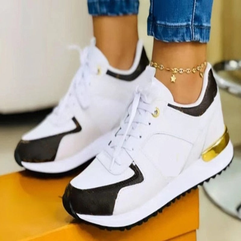 Herr Sneakers Trendig Syntetisk Läder för Avslappnad och Aktiv Användning-5