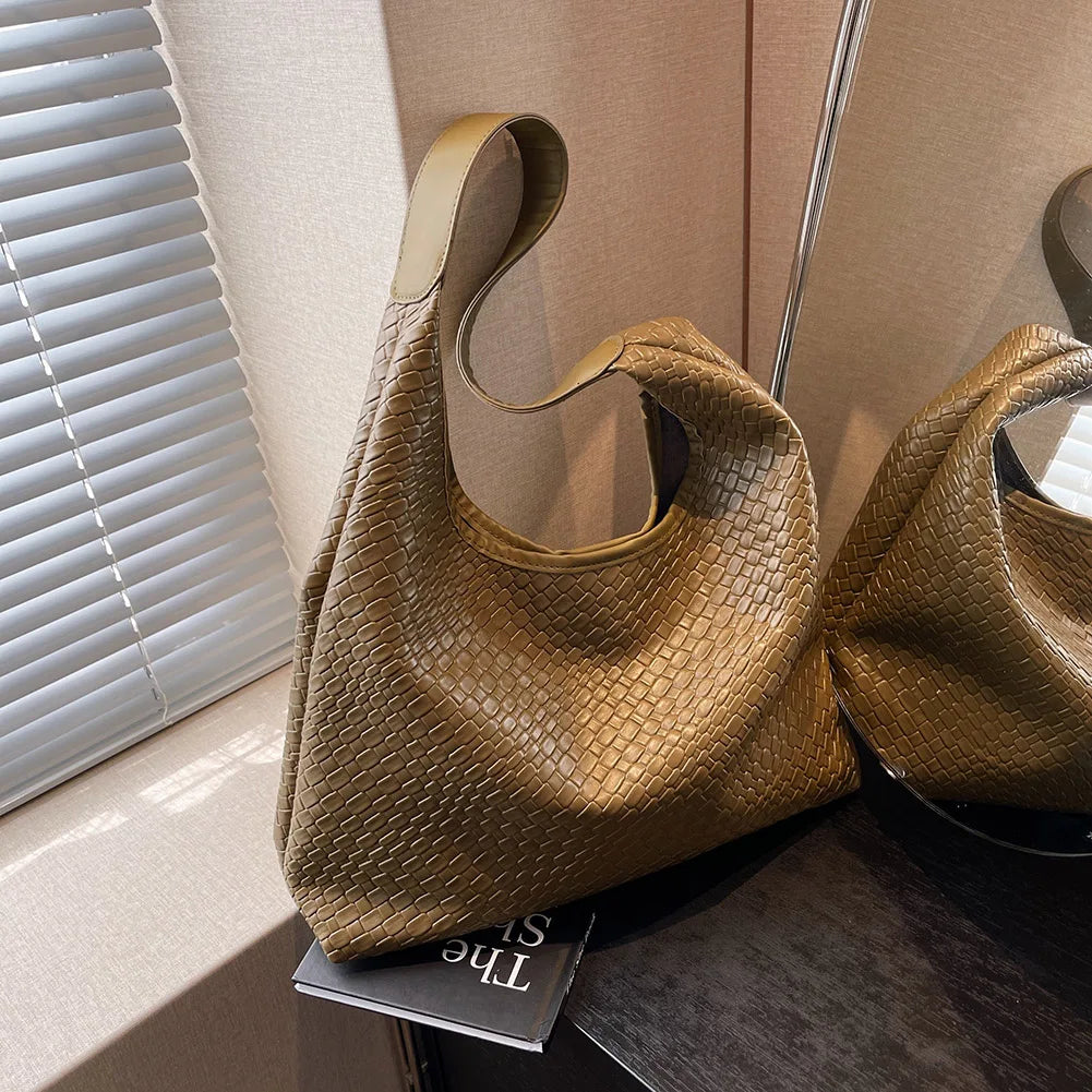 Dam Axelväska Hobo Design Mjukt PU-Läder-2