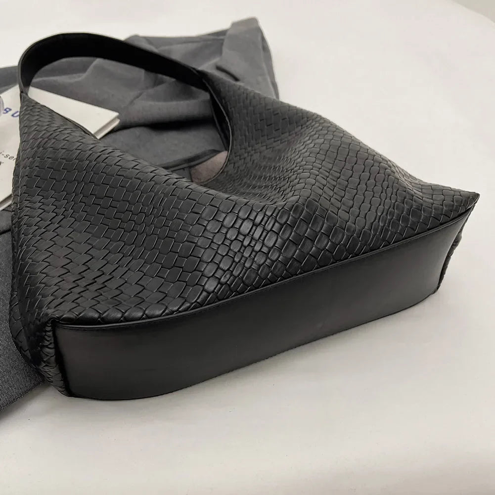 Dam Axelväska Hobo Design Mjukt PU-Läder-6