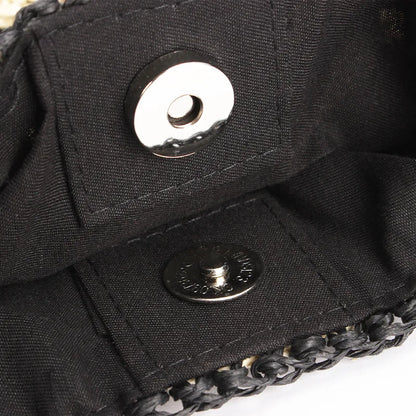 Dam Axelväska Halm Lätt och Hållbar Elegant Vävning-3