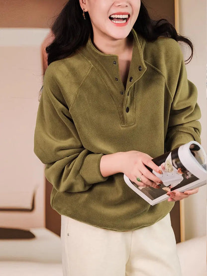 Kvinnors Casual Skjorta Enkel Design Mjukt Tyg-3