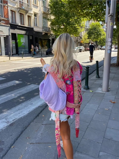 Dam Väst Trendig Tryckt Design Högkvalitativt Tyg 5