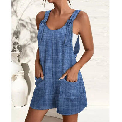 Variant image for Kort Vit Klänning Dam Enkel Design 100% Bomull-30