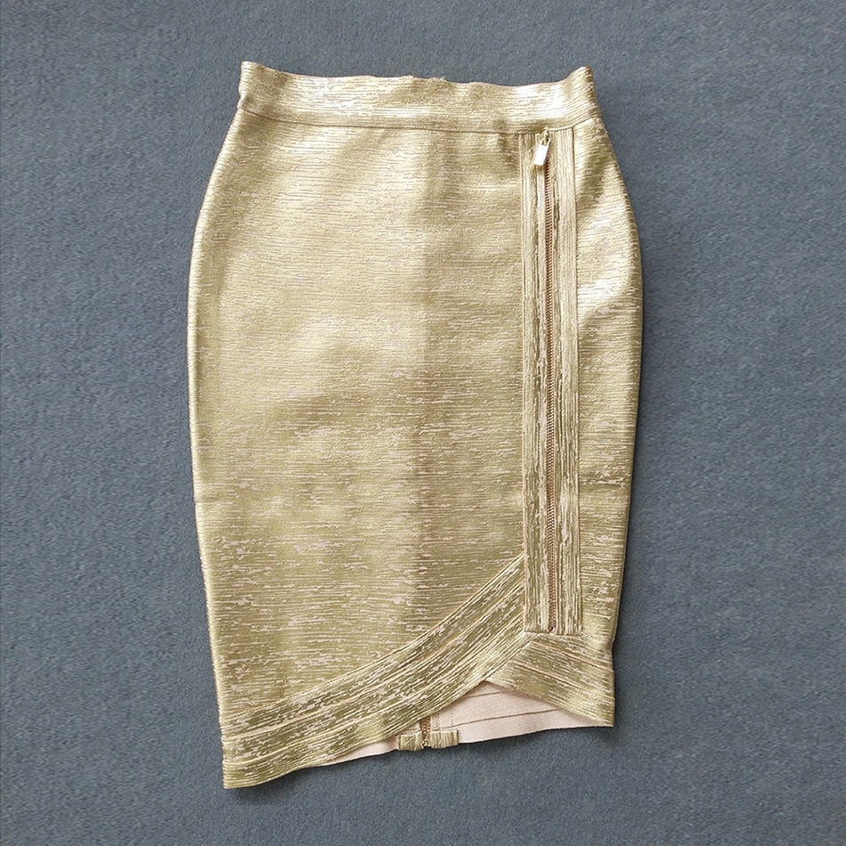 Dam Vardagskjol Med Dragkedja Nylon Spandex Rayon 4