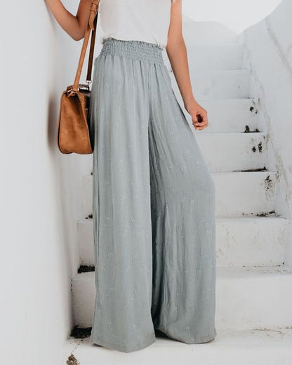 Kvinnors Minimalistiska Byxor Lätta Bomull-3