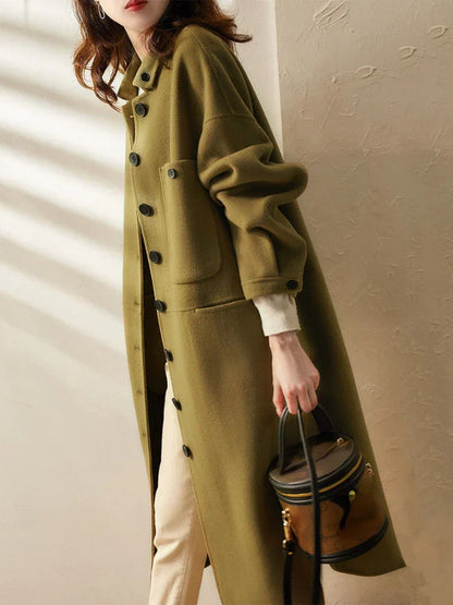 Klassisk Dam Kappa Höstjacka i Högkvalitativt Tyg – Perfekt för Kalla Dagar, Mångsidig Design 5