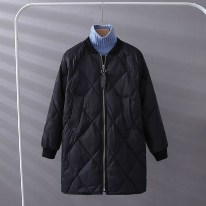 Dam Stepp Mantel Långärmad Bomull Polyester-1