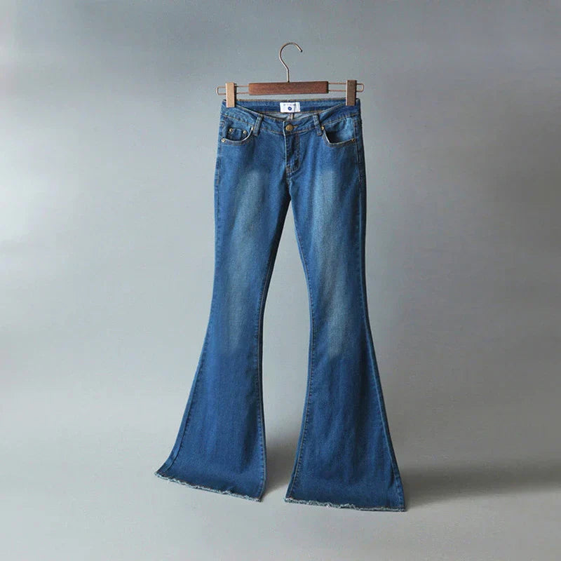 Variant image for Dam Slim Fit Denim Byxor Hållbar 98% Bomull-2
