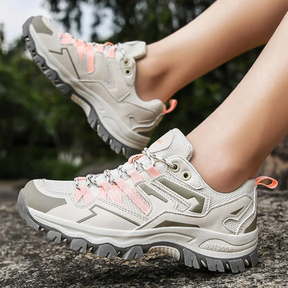 Kvinnors Sneakers Andningsbara Minimalistisk Gummi-5