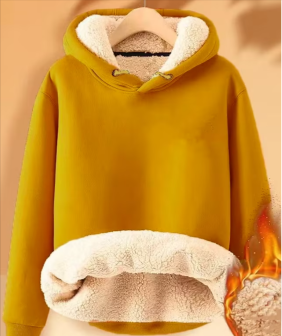 Variant image for Dam Fleecejacka Sherpa med Huva Mjuk och Varm-36